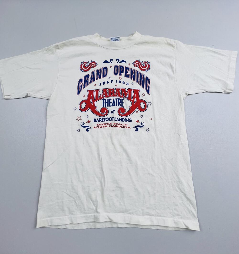 Vintage 1993 All Sport Shirt Mens L Alabama Theatre Concert Grand Opening USA